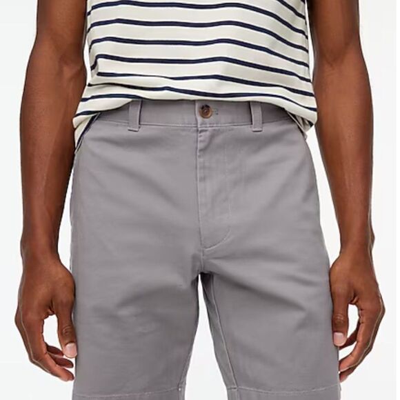 J. Crew Factory H5020 9" flex chino short NWT in slate gray - Picture 5 of 12